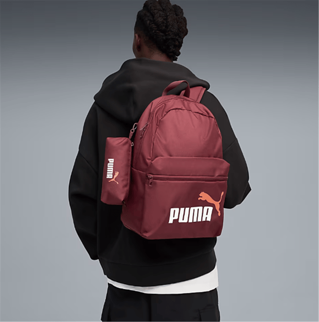 Puma 91191-20 Puma Phase Backpack Set Ruby Shımmer-Glowıng Red Unısex Sırt Cantası