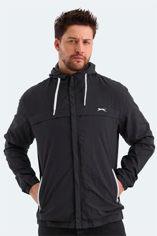 Slazenger Hanga Sıyah Erkek Yagmurluk
