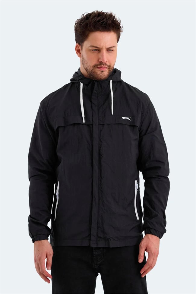 Slazenger Hanga Sıyah Erkek Yagmurluk