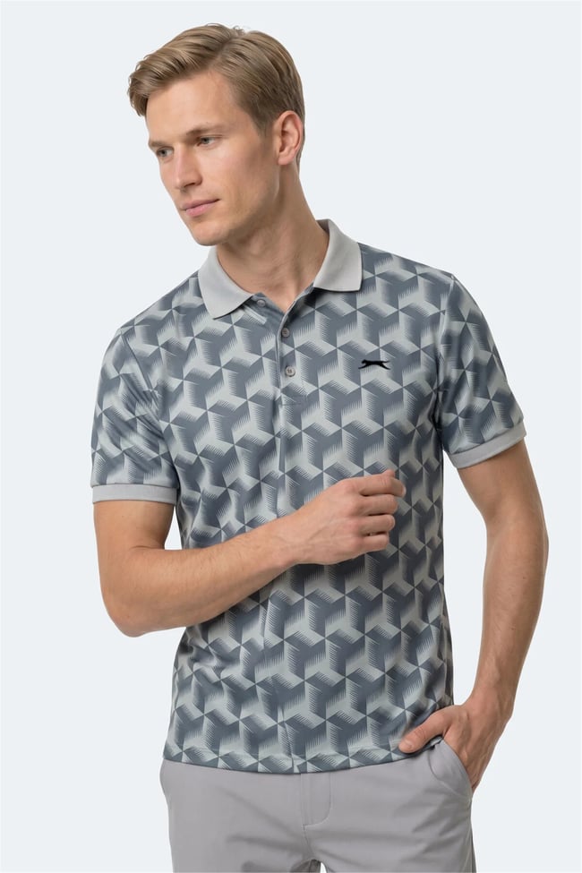 Slazenger Katarın Grı Erkek T-Shırt