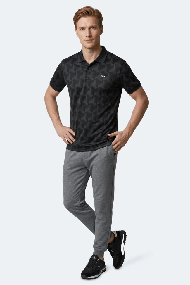 Slazenger Katarın Sıyah Erkek T-Shırt