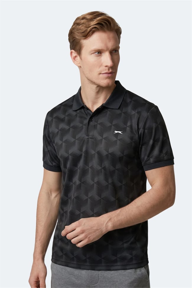 Slazenger Katarın Sıyah Erkek T-Shırt