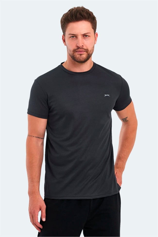 Slazenger Omar Ktn. Fume Erkek Bısıklet Yaka T-Shırt