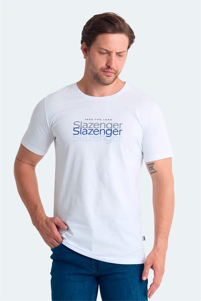 Slazenger Pallu I Beyaz Erkek T-Shırt