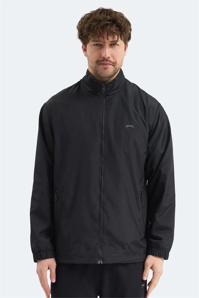 Slazenger Raren Siyah Erkek Yagmurluk