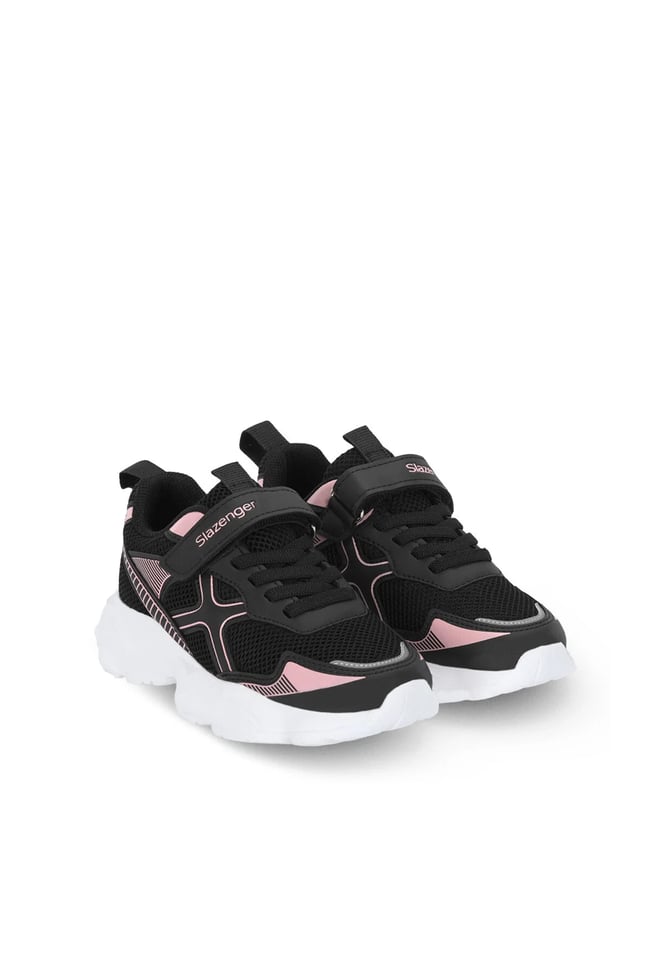 Slazenger Sa16Lf020-563 Fızzy Siyah / Pudra Filet Kız Çocuk Günlük Ayakkabı