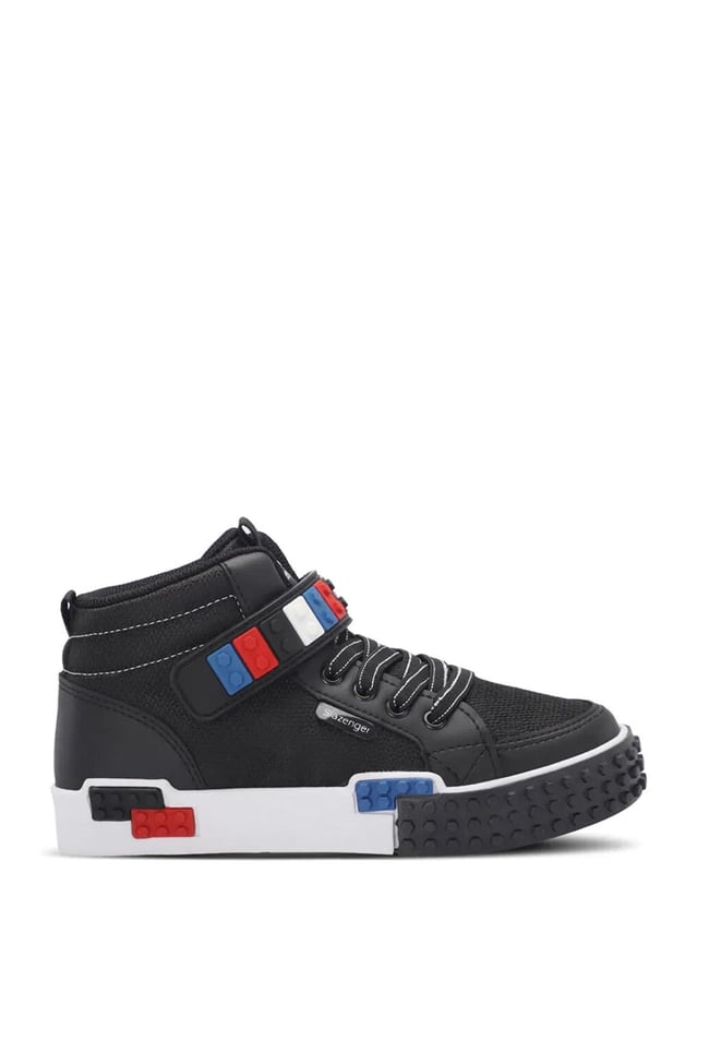 Slazenger Sa24Lf007-510 North Siyah / Beyaz Fılet Erkek Cocuk Sneaker Ayakkabı