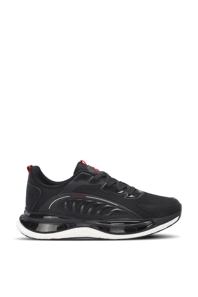 Slazenger Sa24Re087-506 Zeus Sıyah / Kırmızı Erkek Kosu Ayakkabısı