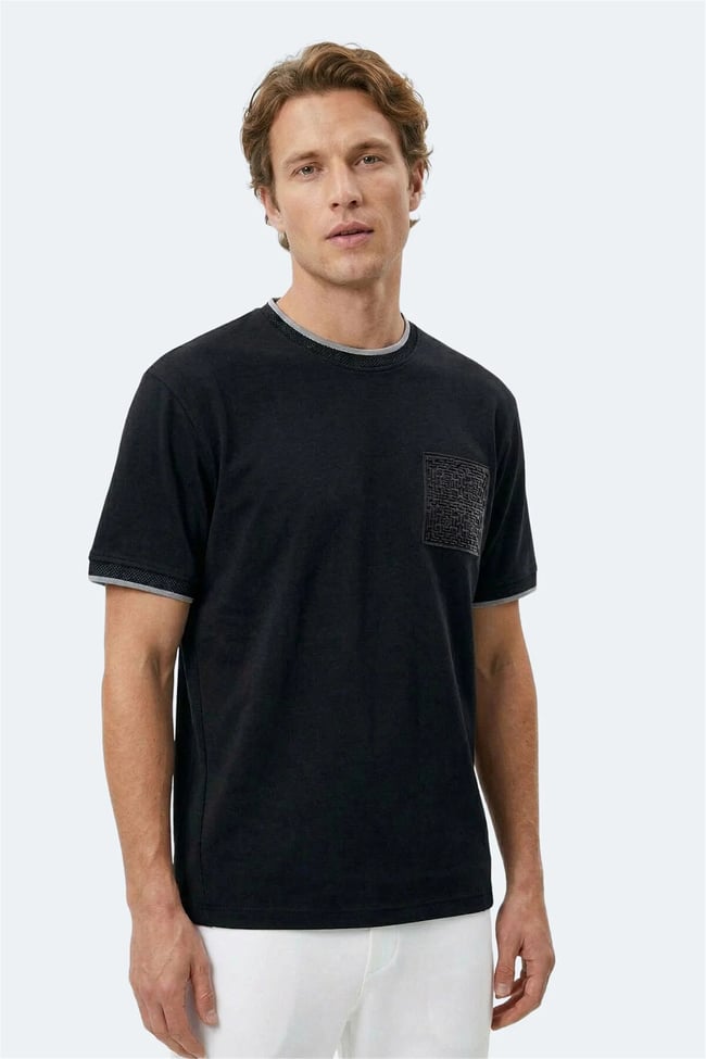 Slazenger St16Te091-500 Zavıer Sıyah Erkek T-Shırt