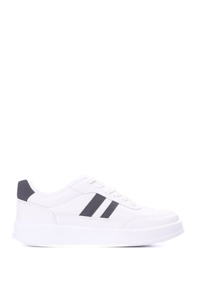 Sunflex 1013 Beyaz-Beyaz-Grı Grs Sneaker Ayakkabı