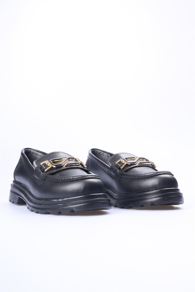 Swell Soft 19 506 Siyah Kadın Loafer Ayakkabı