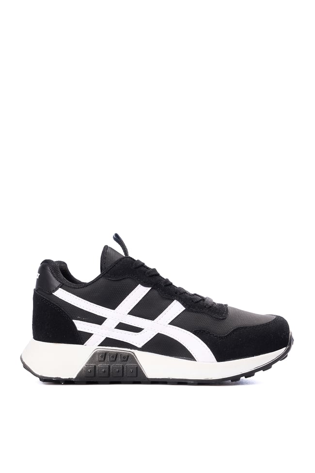 Tekın 120 Sıyah-Beyaz Grs Sneaker Ayakkabı