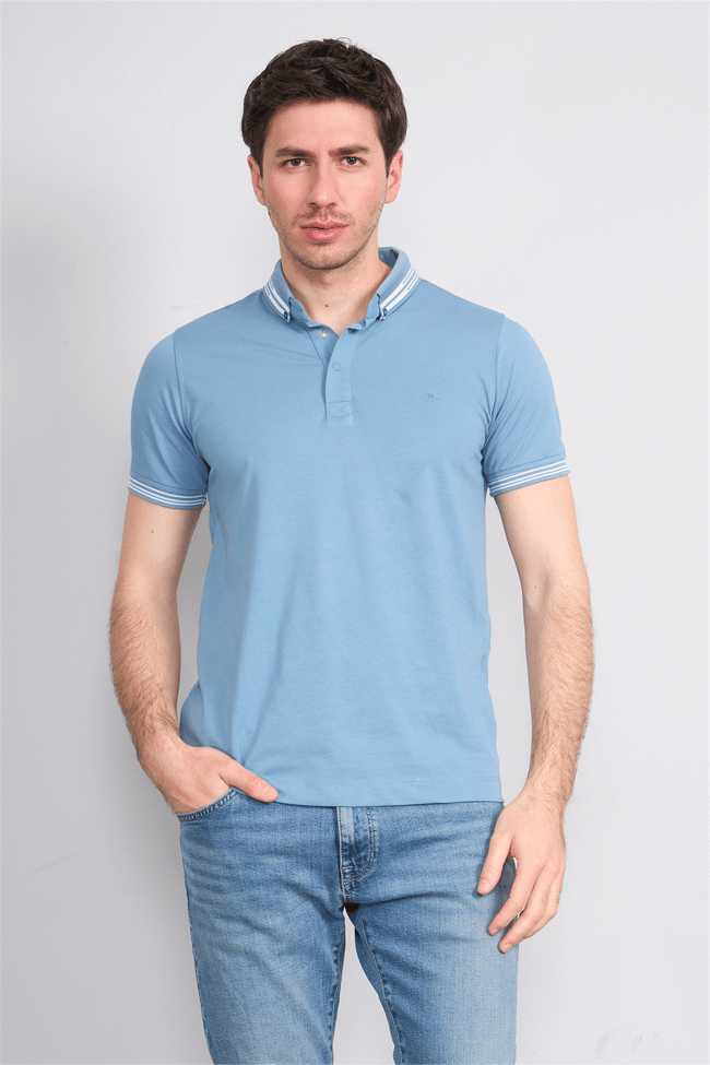 Troy Y26 26544 Prada Erkek Pepe Yakalı T-Shirt