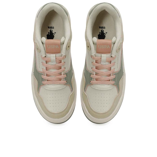 Us Polo A10203284512010 5F Tıana 5Pr Bej Kadın Havuz Taban Sneaker Ayakkabı