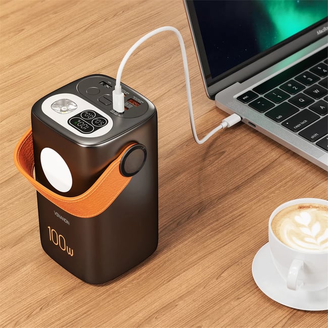 VENANDİN 60.000 Mah Powerbank 100W PD Hızlı Şarjlı Dijital Göstergeli Taşınabilir Şarj Cihazı