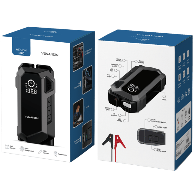 VENANDIN ACARG-002 AIRGONPRO KABLOSUZ AKU TAKVIYE & KOMPRESOR