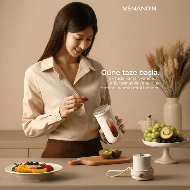 VENANDIN BLBDC-001 BLENDIC TASINABILIR SARJLI BLENDER
