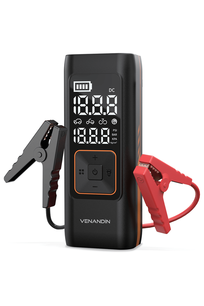 VENANDİN INFLAMO Kablosuz Akü Takviye Cihazı 150 PSI Hava Kompresörü Powerbank