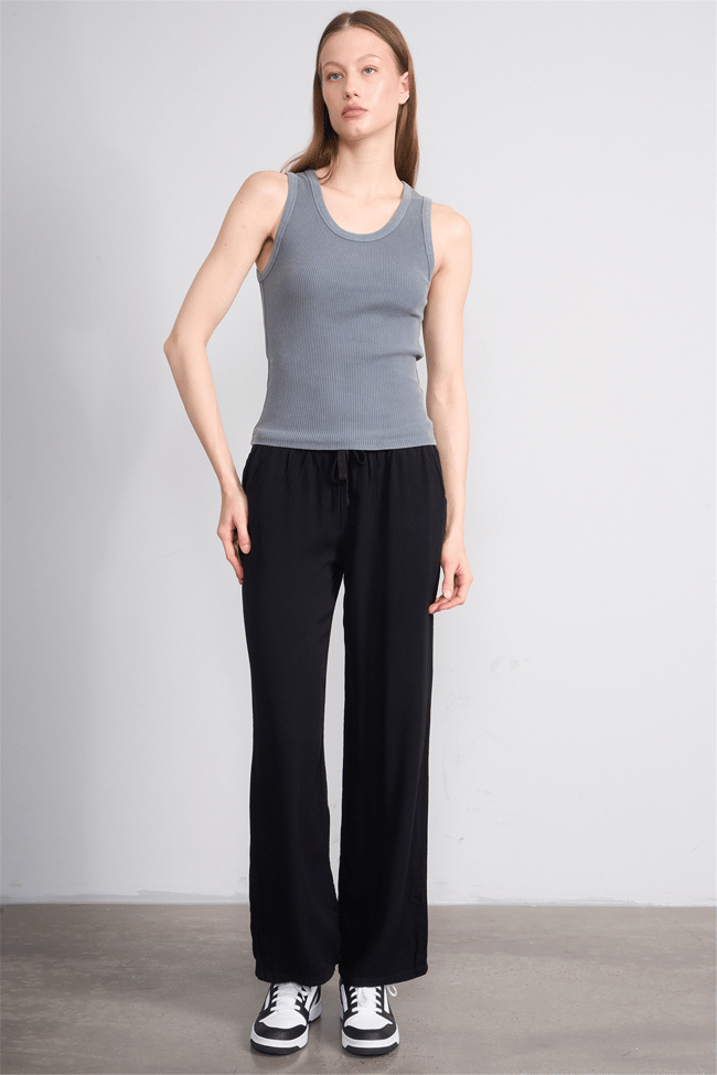 Volumex Y26 Vlmb-512/1 Antrasıt Kadın Atlet Crop T-shirt