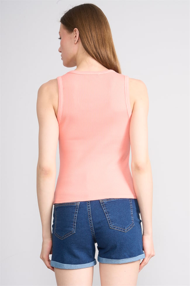 Volumex Y26 Vlmb-512/1 Yavruağzı Kadın Atlet Crop T-shirt