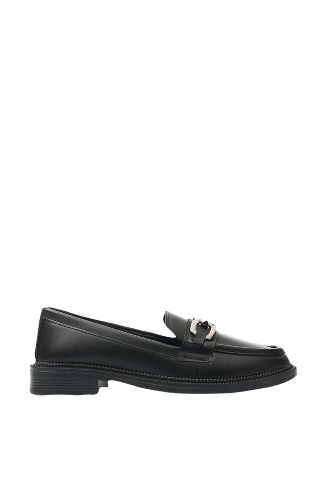 White Line 131-201 Siyah Kadın Loafer Ayakkabı