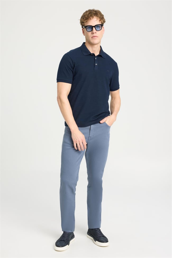 Wrangler W231325 410 Navy Erkek Polo T-Shırt