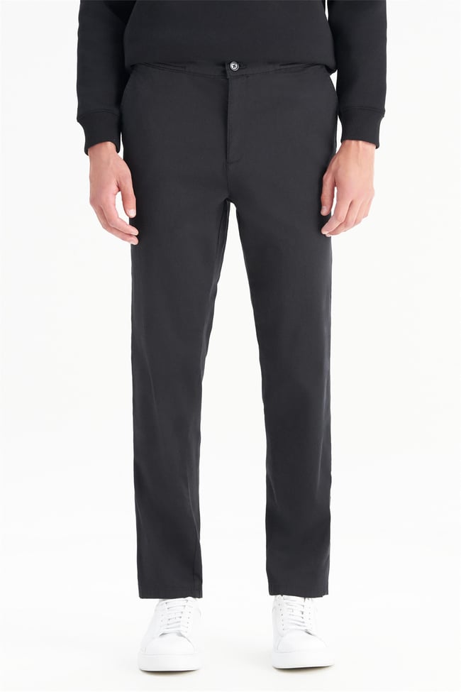 Wrangler Wm01200001 001 Black Erkek Slım Normal Bel Dar Paca Tencel Pantolon