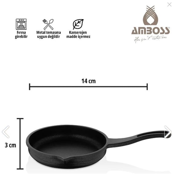 Amboss Bel-0793 Bellus Mini Döküm Seti Siyah