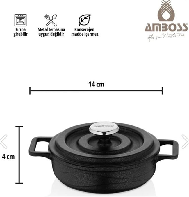 Amboss Bel-0793 Bellus Mini Döküm Seti Siyah
