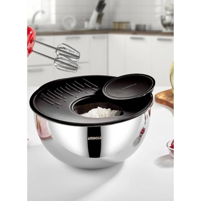 Amboss Sat-8033 Satin 3 Parça Kase 28 Cm Siyah