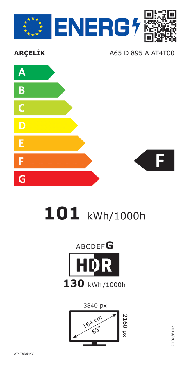 Arçelik 8 Serisi 65" 4K UHD Google TV - A65 D 895 A Google TV