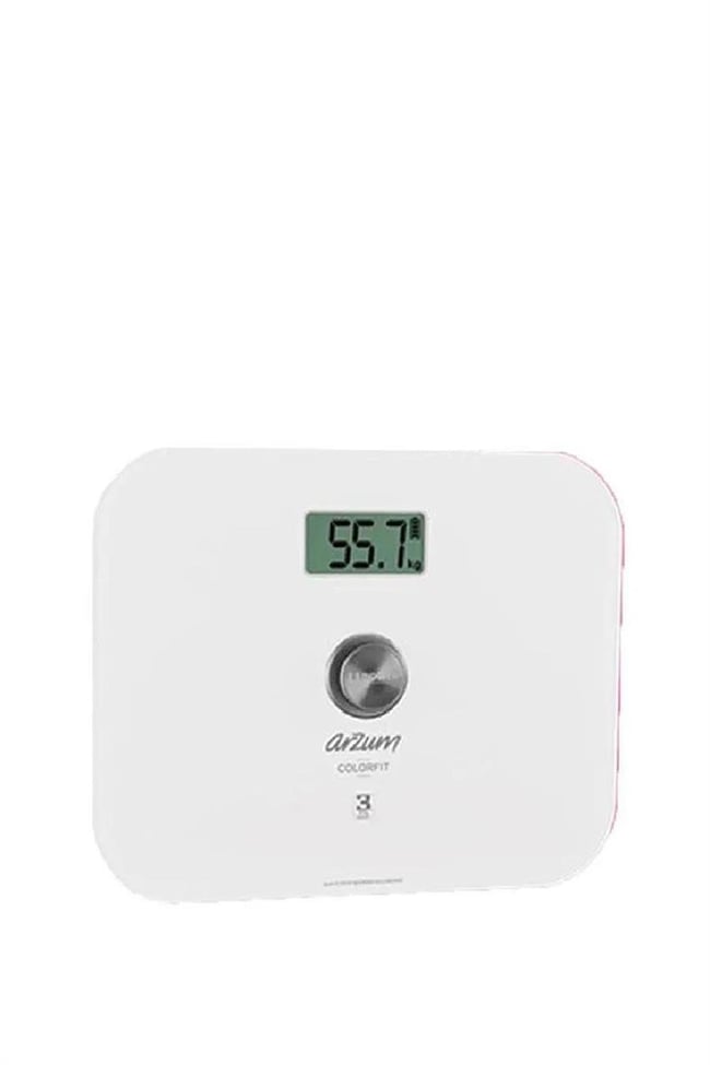 Arzum AR5034 Colorfit Çevre Dostu Cam Dijital Baskül Beyaz