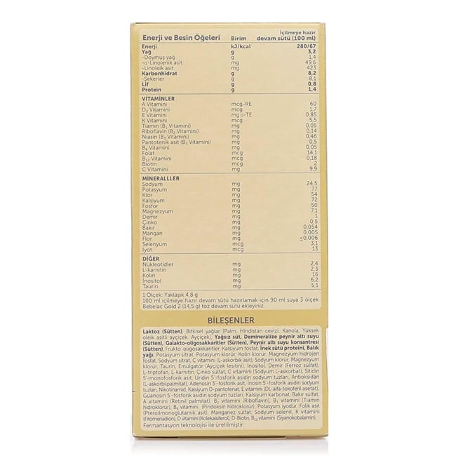 Bebelac 2 800 Gr Vitamin Demir