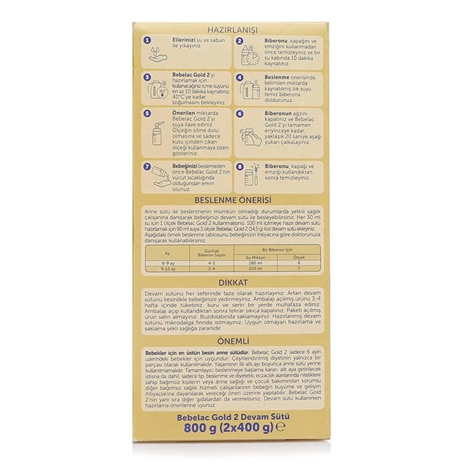 Bebelac 2 800 Gr Vitamin Demir