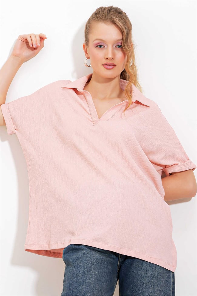 Bıgdart Y25 0486 Pudra Kadın Bluz