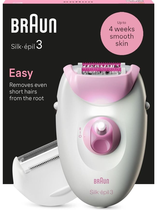BRAUN LEGEPIL SE3-031 PNK BOX MN EPILATOR