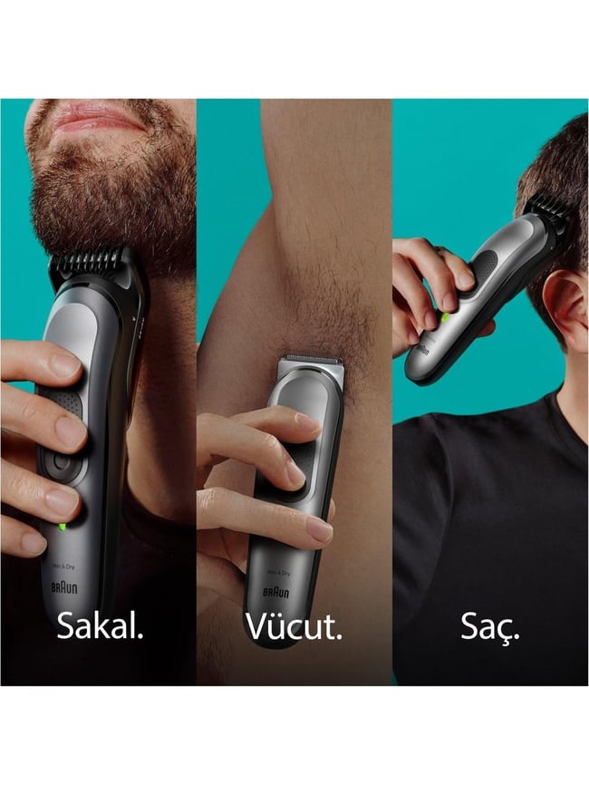 Braun Series 7 MGK7420 + Gillette ProGlide 10'u 1 Arada Erkek Bakım Seti