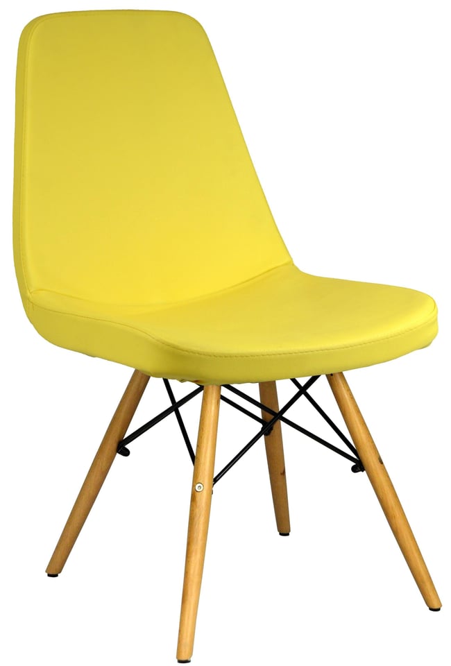 Bürocci Julia Cafe Koltuğu-Sarı Deri-2019G0113