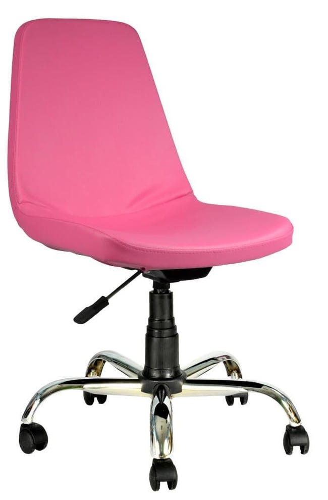 Bürocci Julia Metal Ayaklı Çalışma Koltuğu-Pembe-2019A0120 