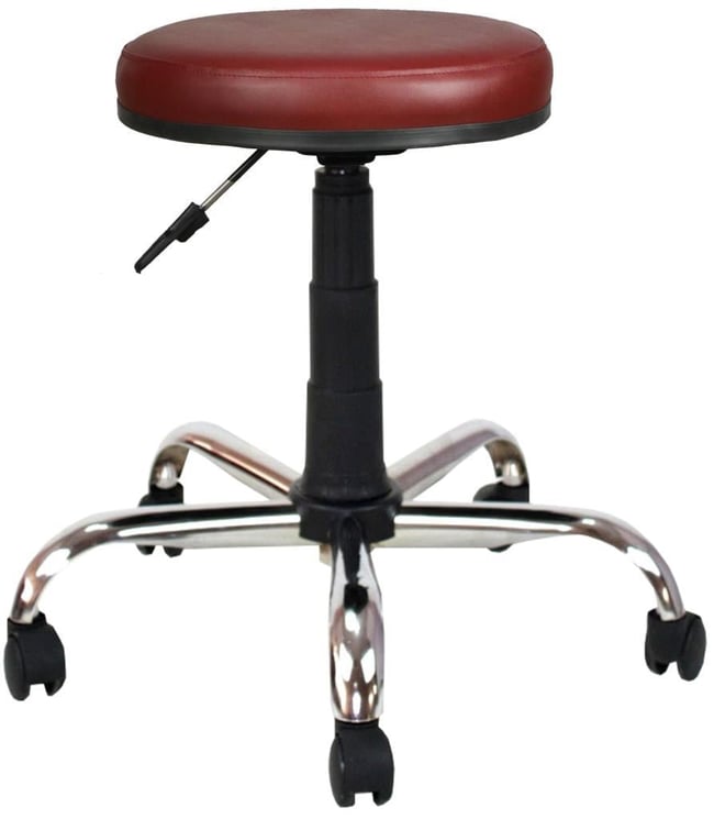 Bürocci Metal Ayaklı Tabure-Bordo-2999D0102
