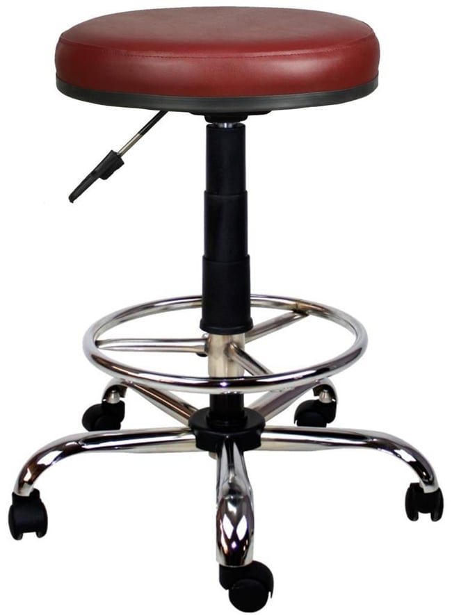 Bürocci Metal Ayaklı Yüksek Tabure-Bordo-2999T0102