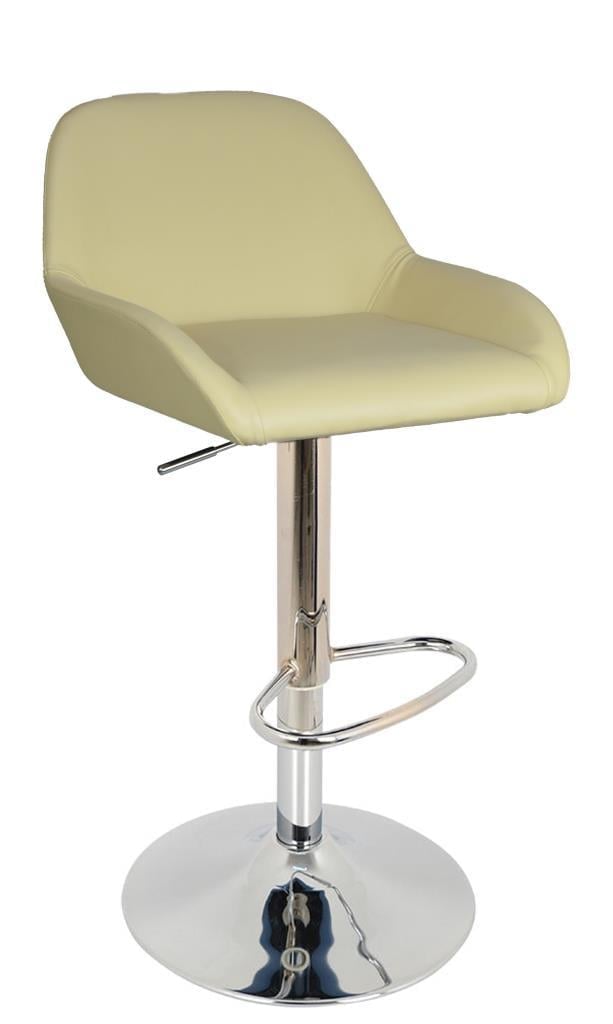 Bürocci Texas Bar Taburesi - Krem Deri - 9506S0115