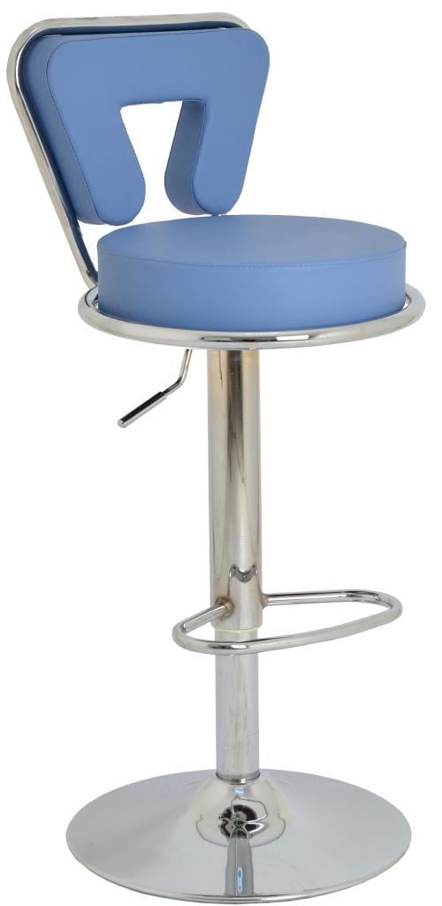 Bürocci Virago Bar Sandalyesi - Mavi Deri - 9540S0119