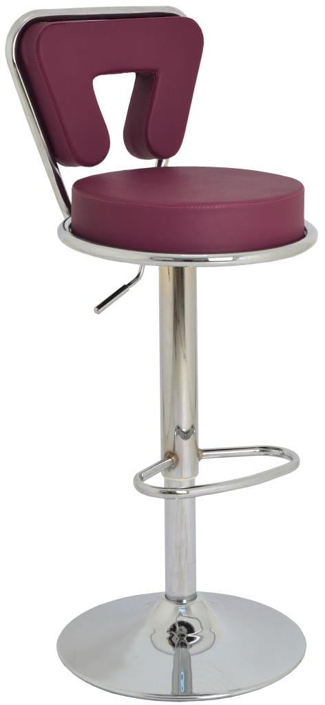 Bürocci Virago Bar Sandalyesi - Mor Deri - 9540S0124