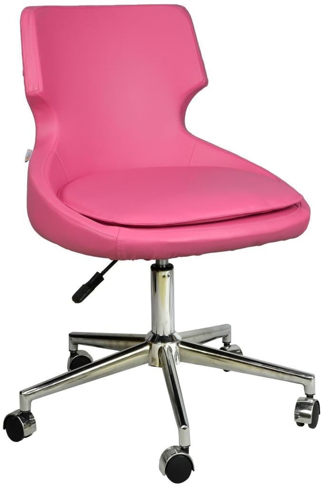 Bürocci Zaga Metal Ayaklı Çalışma Koltuğu-Pembe-2023A0120