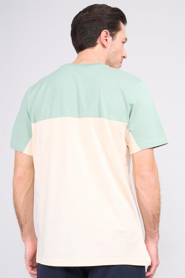 Çetinkaya Chester Polo 4131 Bisiklet Yaka Penye Regular Cepli T-shirt Koyu Krem
