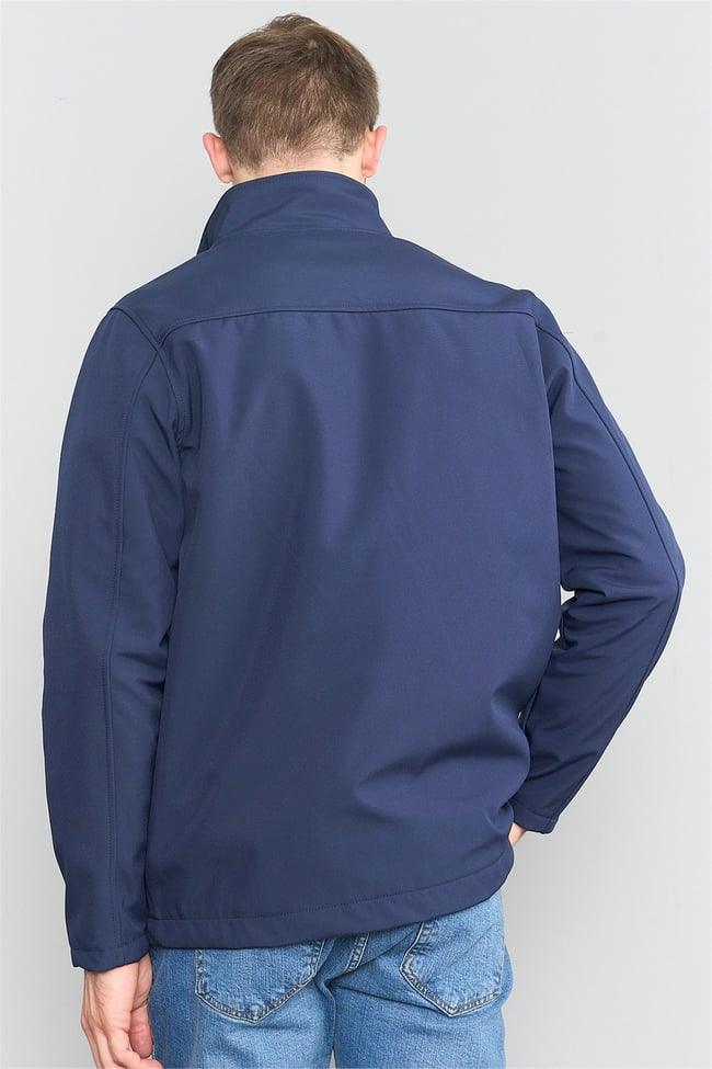 Çetinkaya Chester Polo 7500 Erkek Dik Yaka Softshell Mont Lacivert