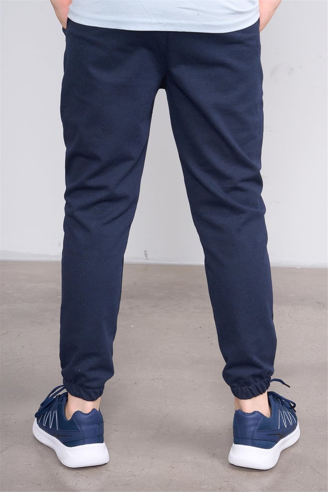 Çetinkaya FitClub 33411 Unisex 2 İplik Rejenere Eşofman Alt Lacivert 4-12 Yaş