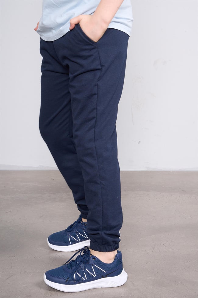 Çetinkaya FitClub 33411 Unisex 2 İplik Rejenere Eşofman Alt Lacivert 4-12 Yaş