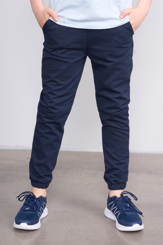 Çetinkaya FitClub 33411 Unisex 2 İplik Rejenere Eşofman Alt Lacivert 4-12 Yaş